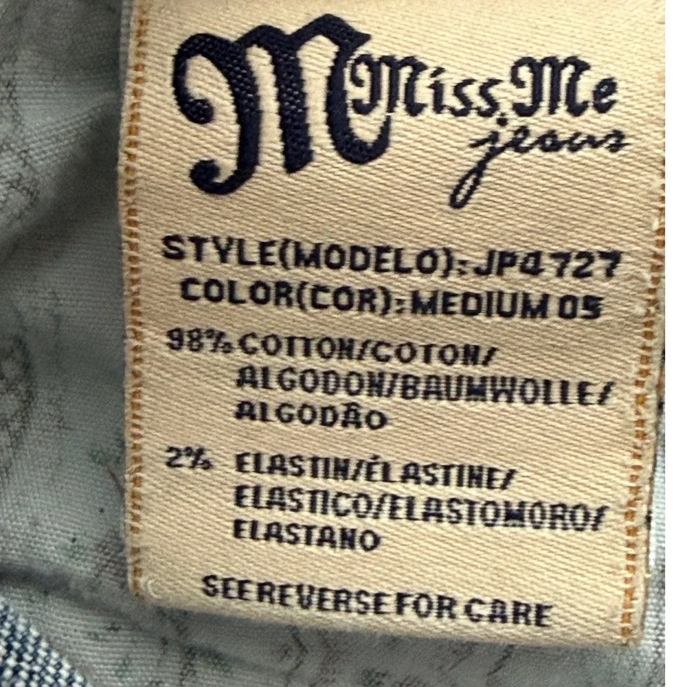 Miss Me Bermuda Denim Shorts‎ Womens 29 Blue Jeans Jorts Y2K Medium Wash JP4727